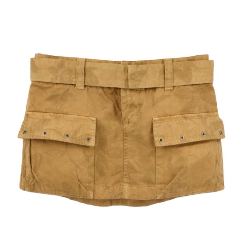 Guess 90s Y2K Cargo Mini Skirt Khaki Camo Utility Vtg‎ Micro Skirt
